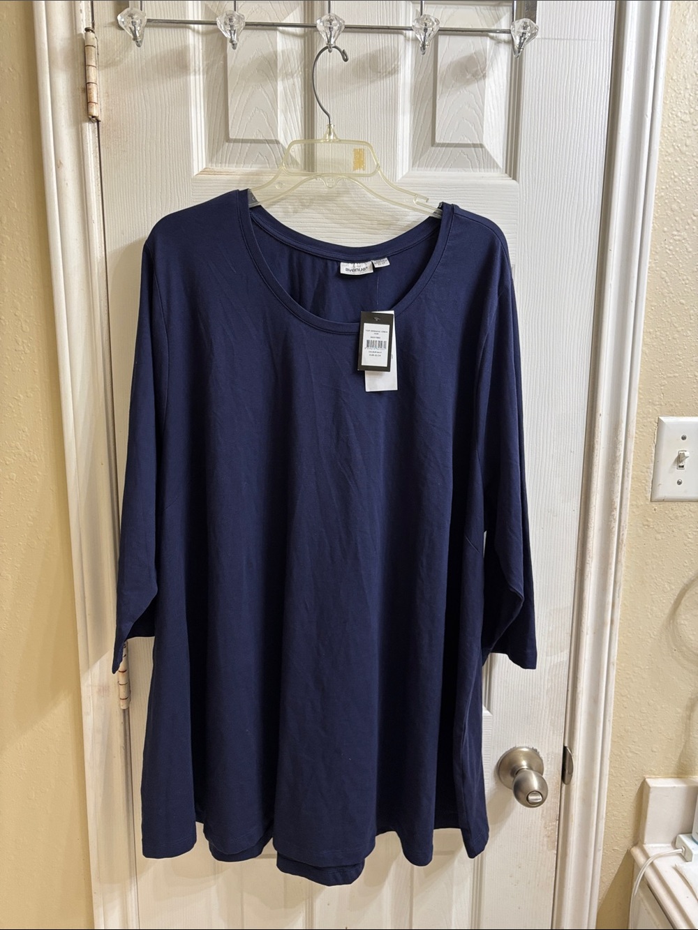 Avenue Navy Organic Crewneck Tee